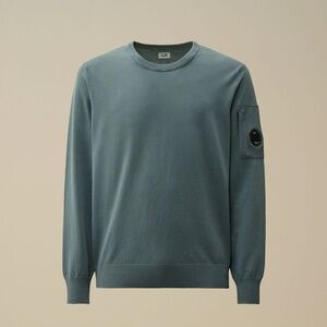 C.P. COMPANY Cotton Crepe Crewneck Lens Knit